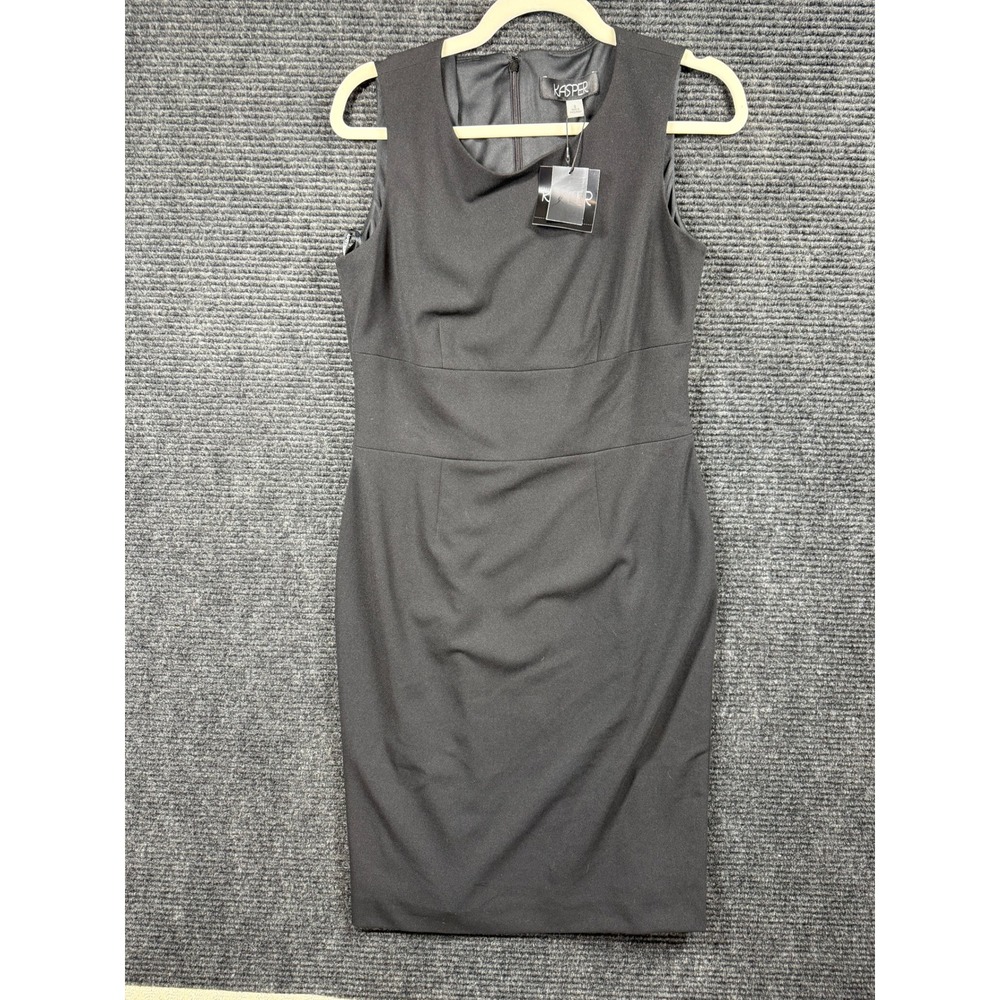 Kasper Womens Black Sleeveless Sheath Dress Size S NWT 10889581-169 Professional